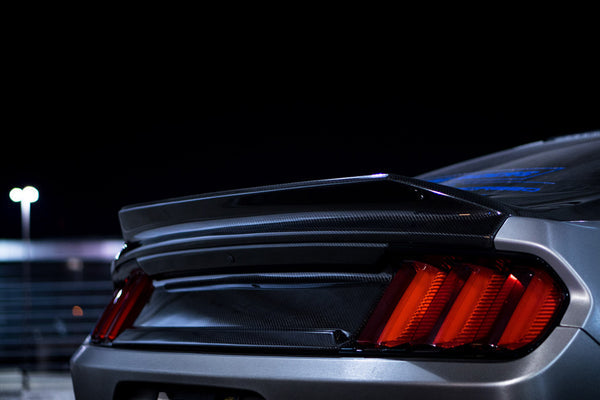 Anderson Composites Mustang Type-ST Double Sided Carbon Fiber Decklid (2015-2023)