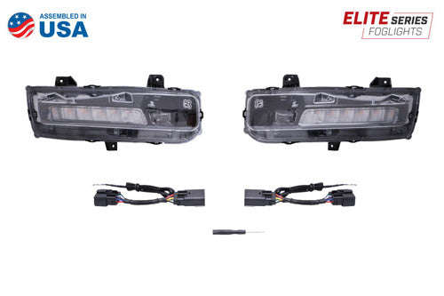 Diode Dynamics Mustang Elite Series Combination Turn/Fog Lamps - White (2018-2023)