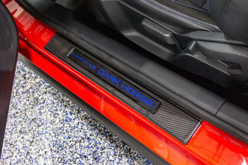 Mustang Carbon Fiber Door Sill Overlays (2015-2026)