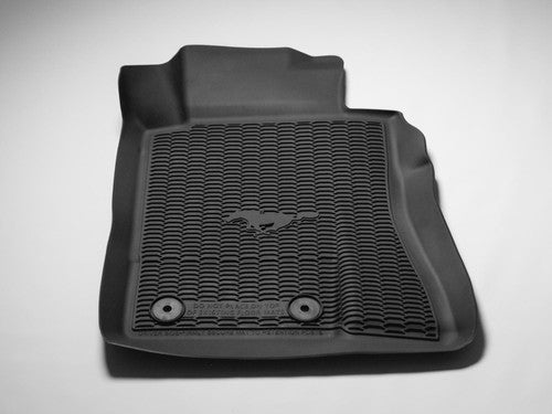 Ford Mustang All-Weather Floor Liners w/ Pony Logo (2015-2026)