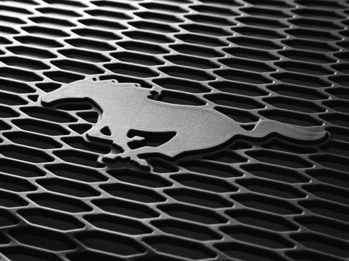 Ford Mustang All-Weather Floor Liners w/ Pony Logo (2015-2026)