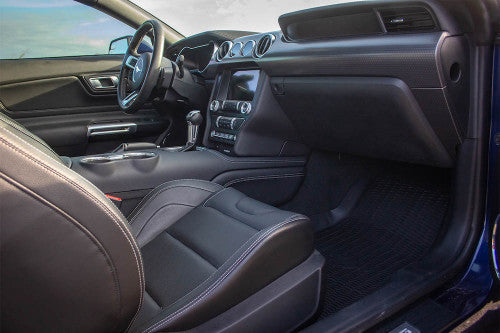 Ford Mustang All-Weather Floor Liners w/ Pony Logo (2015-2026)