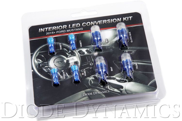 Diode Dynamics Mustang Stage 1 Interior Light Kit - Cool White (2015-2017)