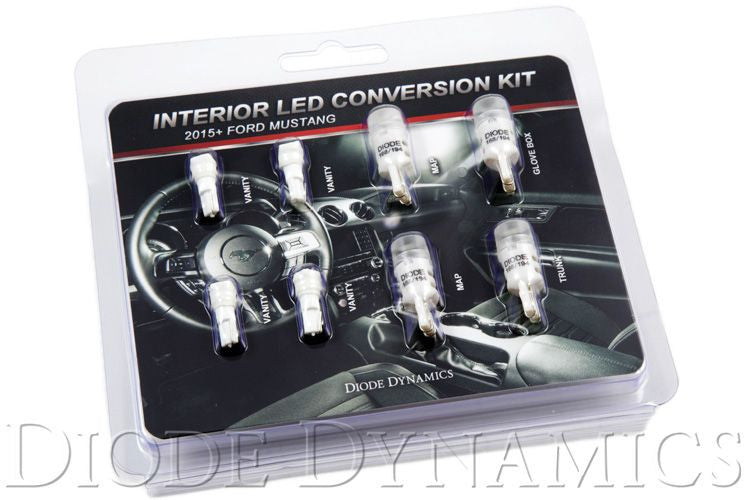 Diode Dynamics Mustang Stage 2 Interior Light Kit - Cool White (2015-2017)