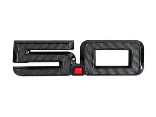 Ford Mustang 5.0 Fender Emblem - Black (2024-2026)