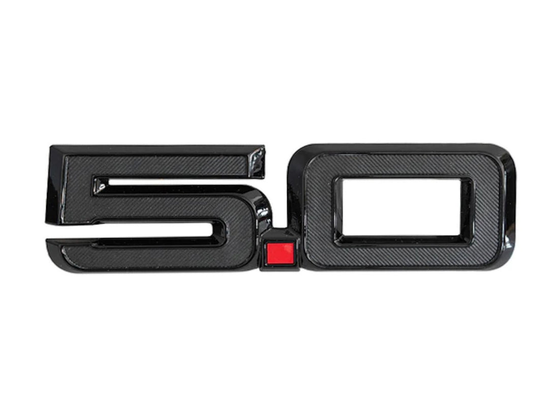 Ford Mustang 5.0 Fender Emblem - Black (2024-2026)