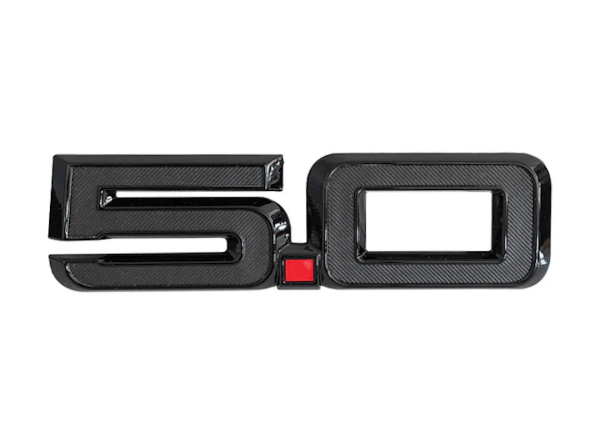 Ford Mustang 5.0 Fender Emblem - Black (2024-2026)