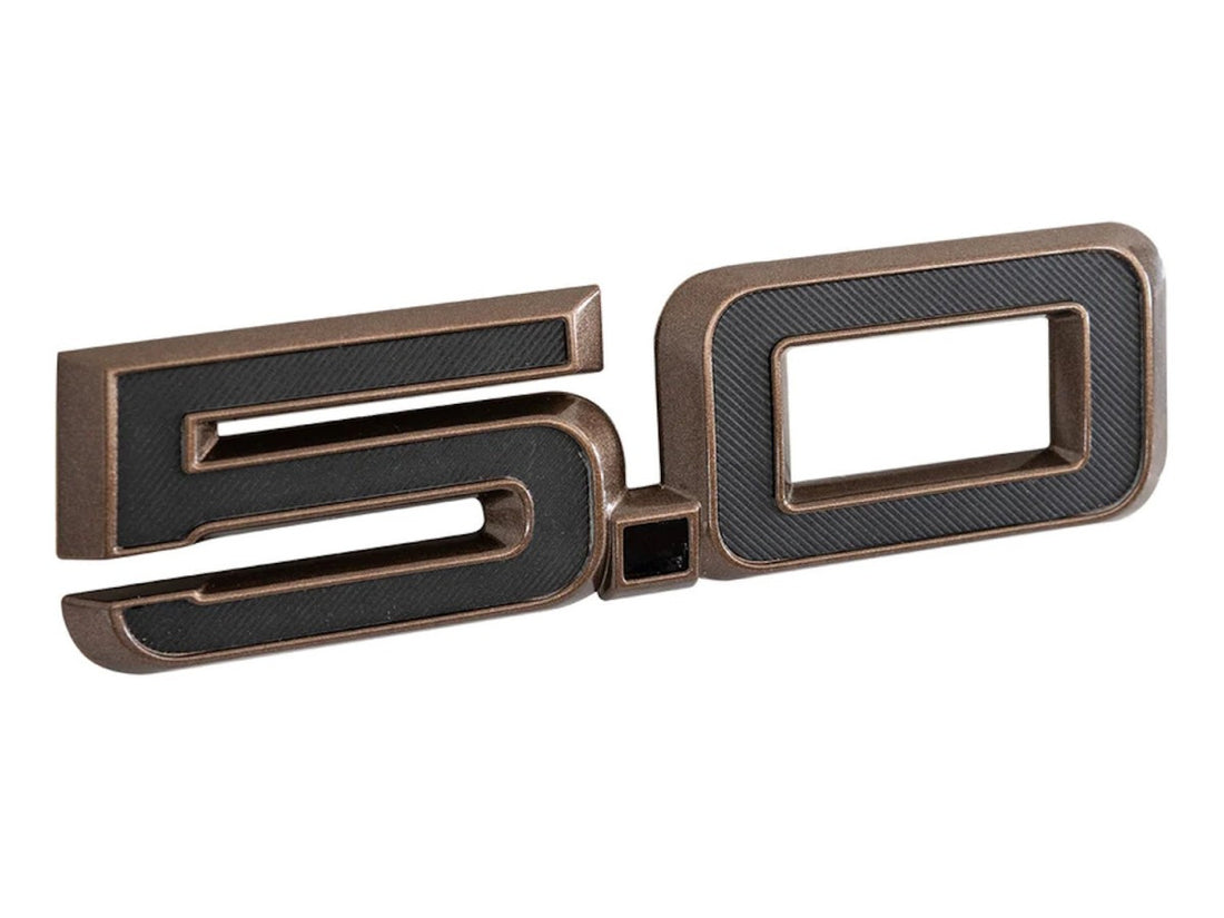 Ford Mustang 5.0 Fender Emblem - Sinister Bronze (2024-2026)