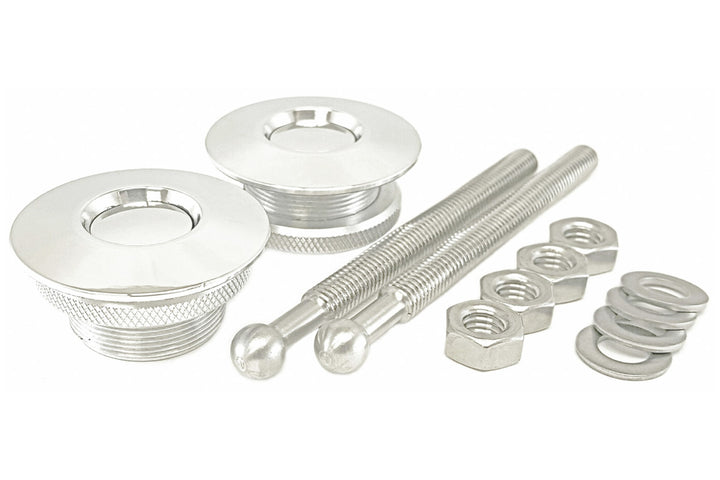 Quik-Latch QL-38 1.75" Low Profile Hood Pin Kit - Polished