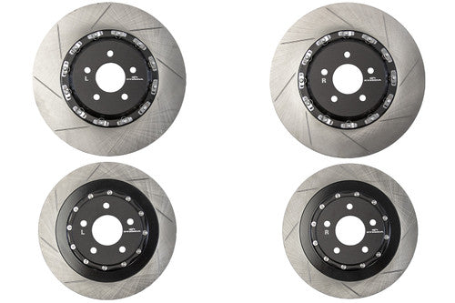 Steeda Mustang GT Performance Pack 380x34mm Front & 330x25mm Rear Two-Piece Rotor Set (2015-2023)