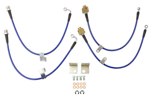 Steeda Mustang MagneRide Braided Stainless Brake Line Kit (2016-2023)