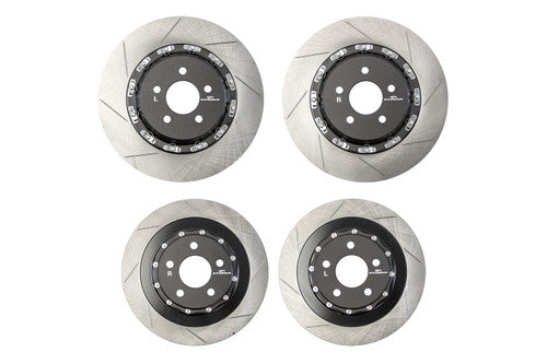 Steeda S550 Mustang GT Base/EcoBoost Performance Pack 352x32mm Front & 330x25mm Rear Two-Piece Rotor Set (2015-2023)