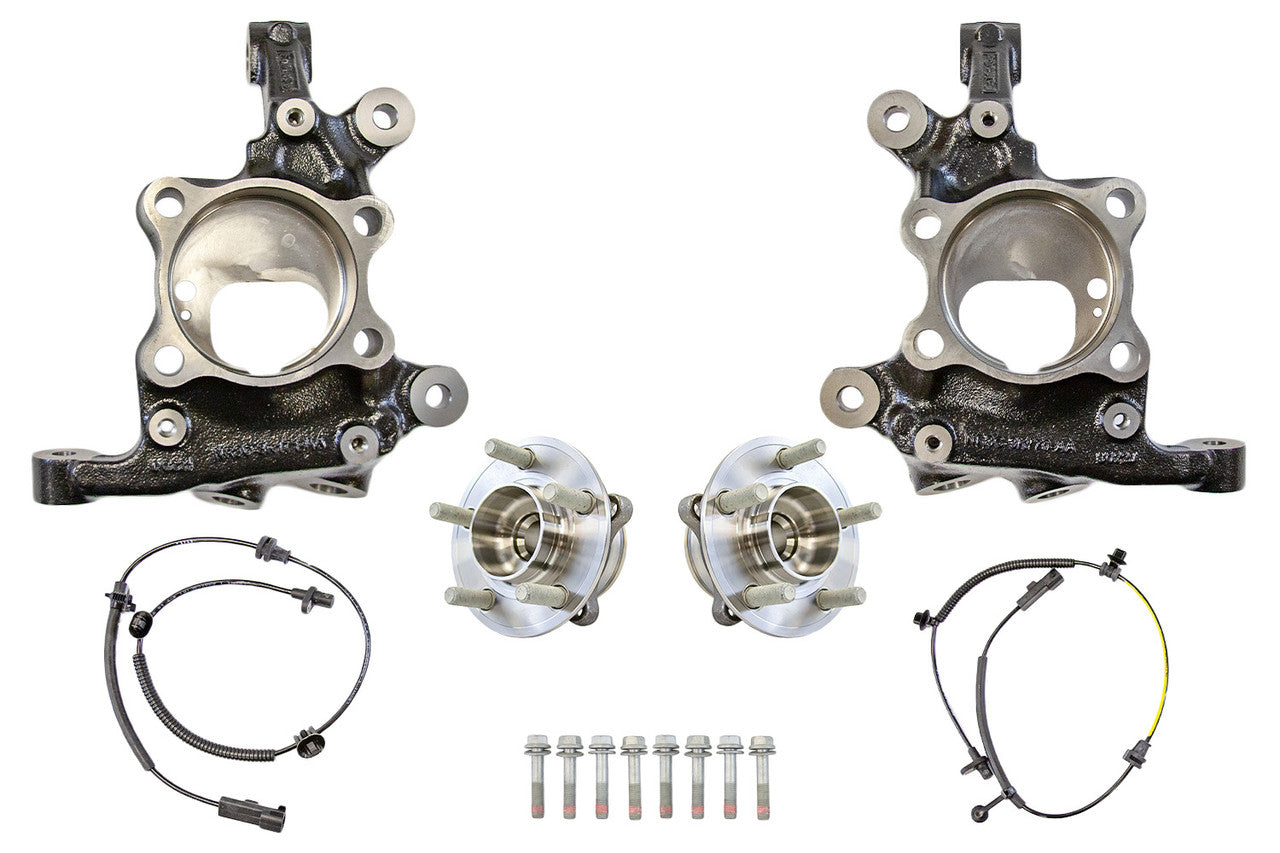 Steeda Mustang Upgraded Front Knuckle and Hub Kit (2015-2023)
