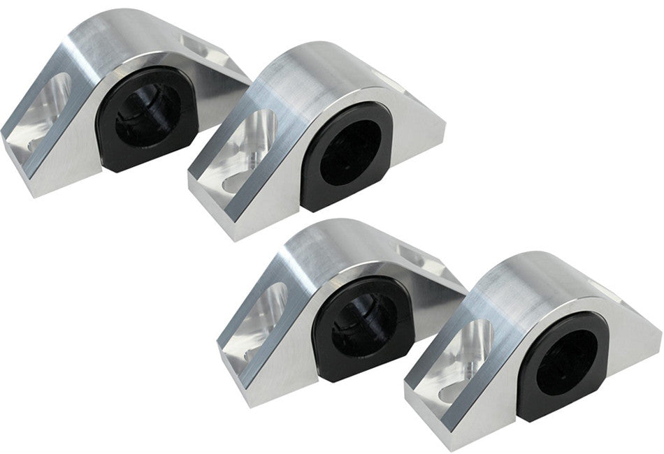 Steeda Mustang Billet 1-3/8" Front & 1" Rear Sway Bar Mount Kit - Poly Bushings (2015-2023)