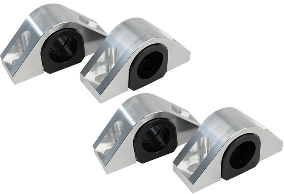 Steeda Mustang Billet 1-3/8" Front & 1" Rear Sway Bar Mount Kit - Poly Bushings (2015-2023)