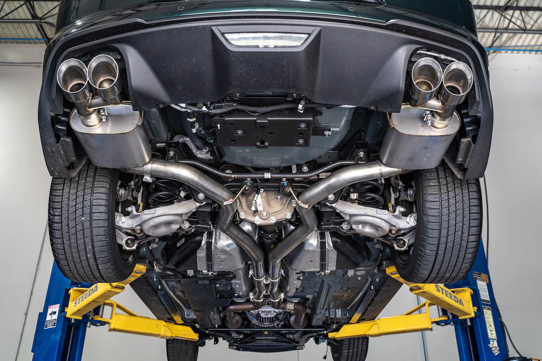 Steeda Mustang GT 3" Cat-Back Exhaust System - 304 Stainless (2018-2023)