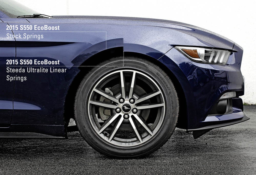 Steeda Mustang Ultralite Lowering Springs - Linear EcoBoost (2015-2023)