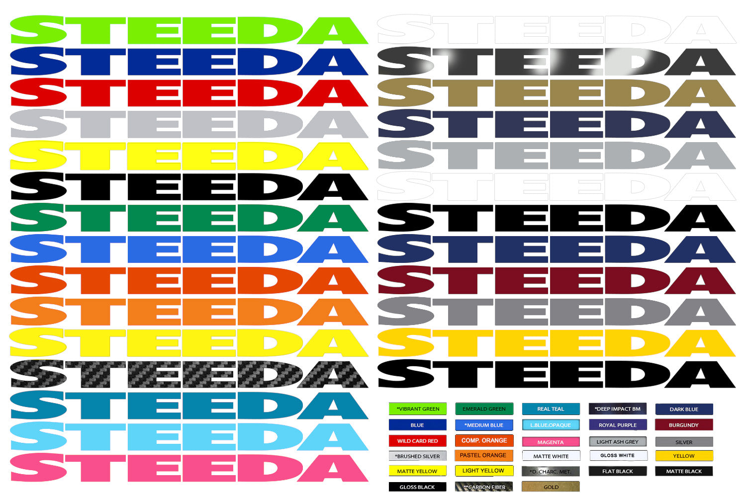 Steeda Premium Windshield Decal