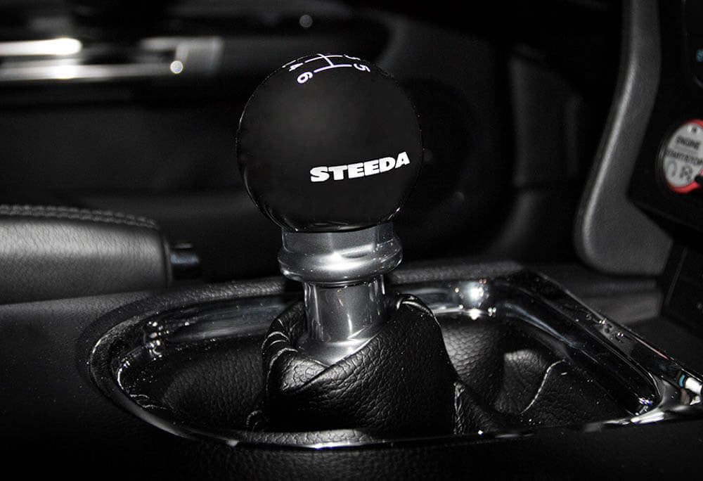 Steeda S550 Mustang 6-Speed Black Shift Knob (2015-2023)