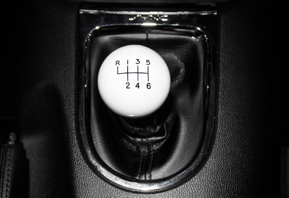 Steeda S550 Mustang 6-Speed White Shift Knob (2015-2023)