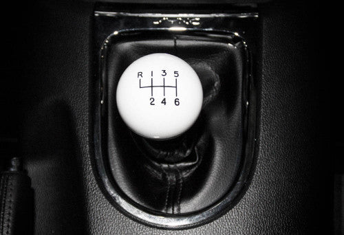 Steeda S550 Mustang 6-Speed White Shift Knob (2015-2023)