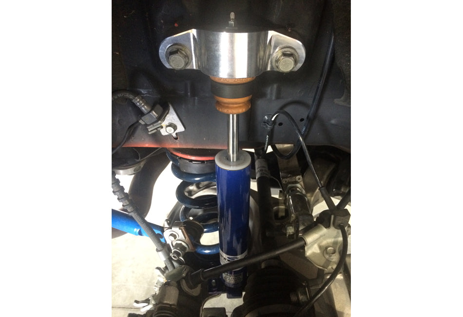 Steeda HARDCORE Mustang Billet Rear Shock Mount - 12mm Adjustable Pro Action Rear Shocks All (2015-2026)