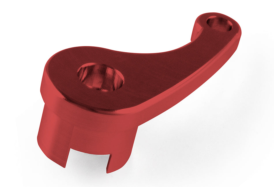 Steeda S550 Mustang Red Anodized Billet Aluminum Interior Hood Latch Release Lever All (2015-2023)