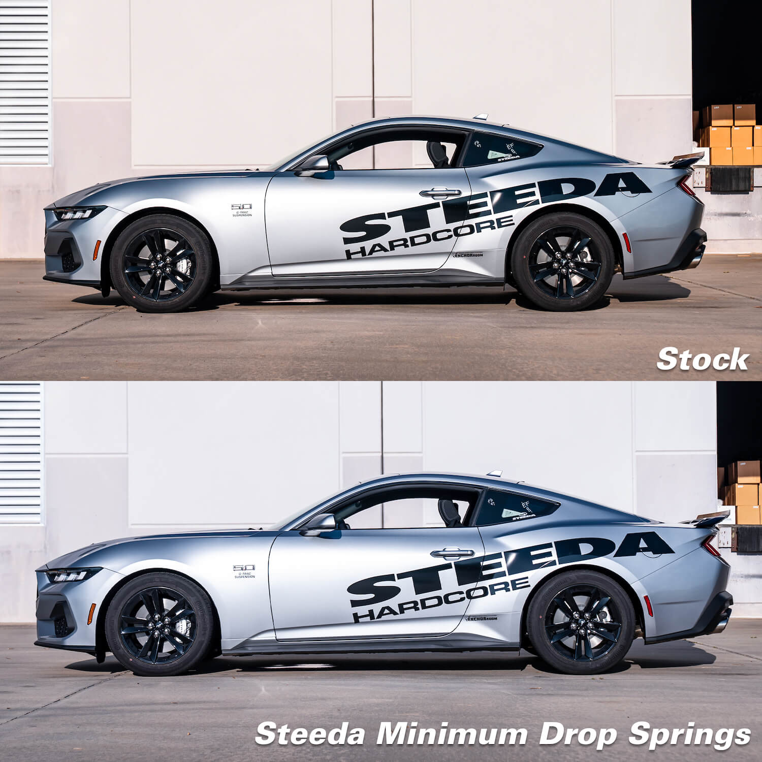 Steeda Mustang Minimum Drop Lowering Springs - Linear (2015-2026)