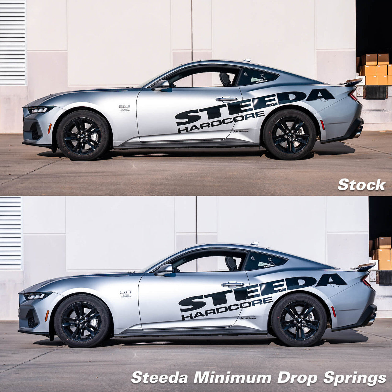 Steeda Mustang Minimum Drop Lowering Springs - Linear (2015-2026)