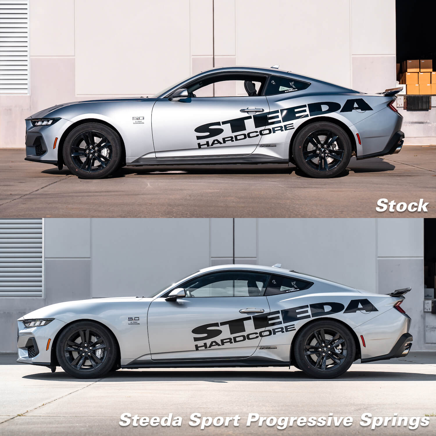 Steeda Mustang Sport Lowering Springs - Progressive (2015-2026)