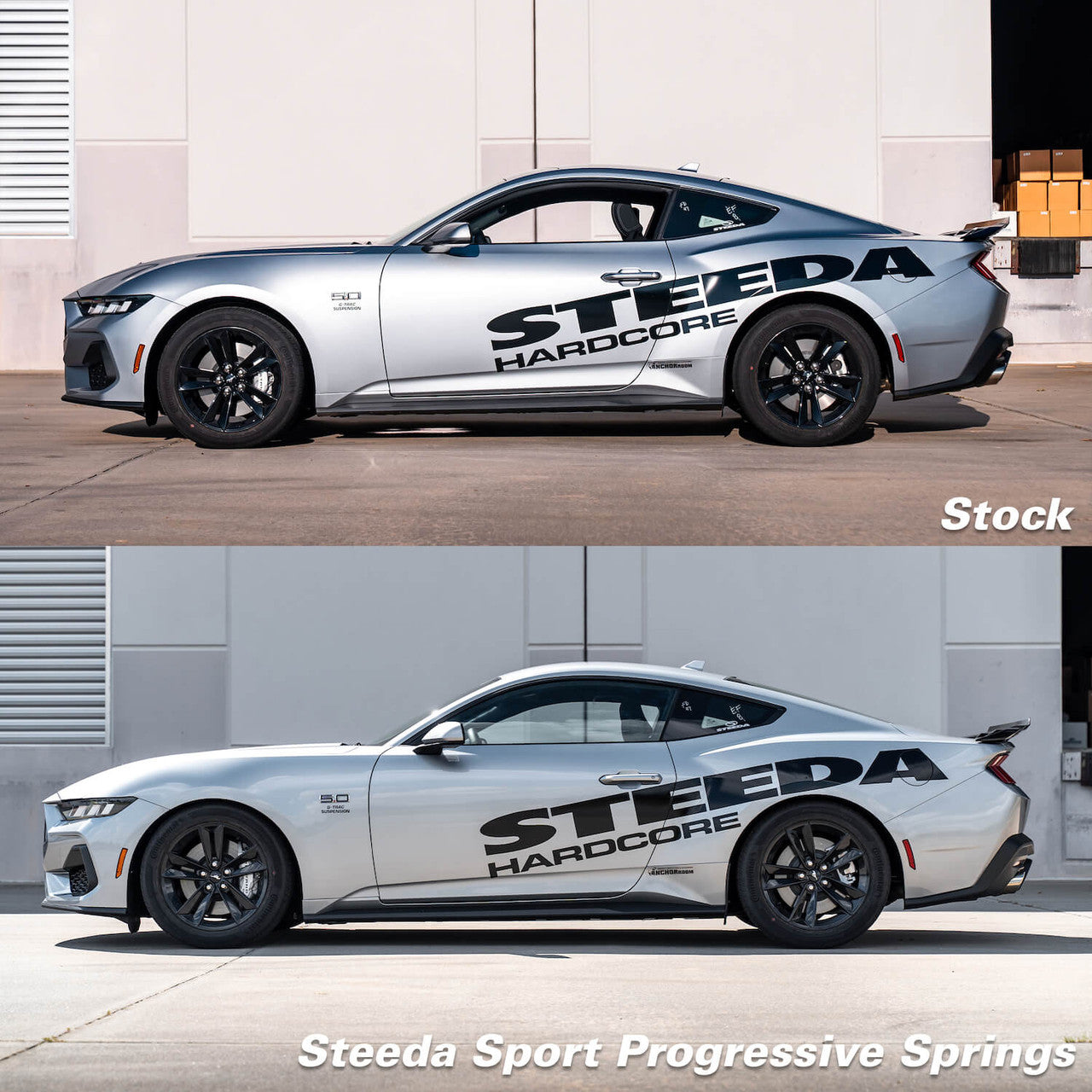 Steeda Mustang Sport Lowering Springs - Progressive (2015-2026)