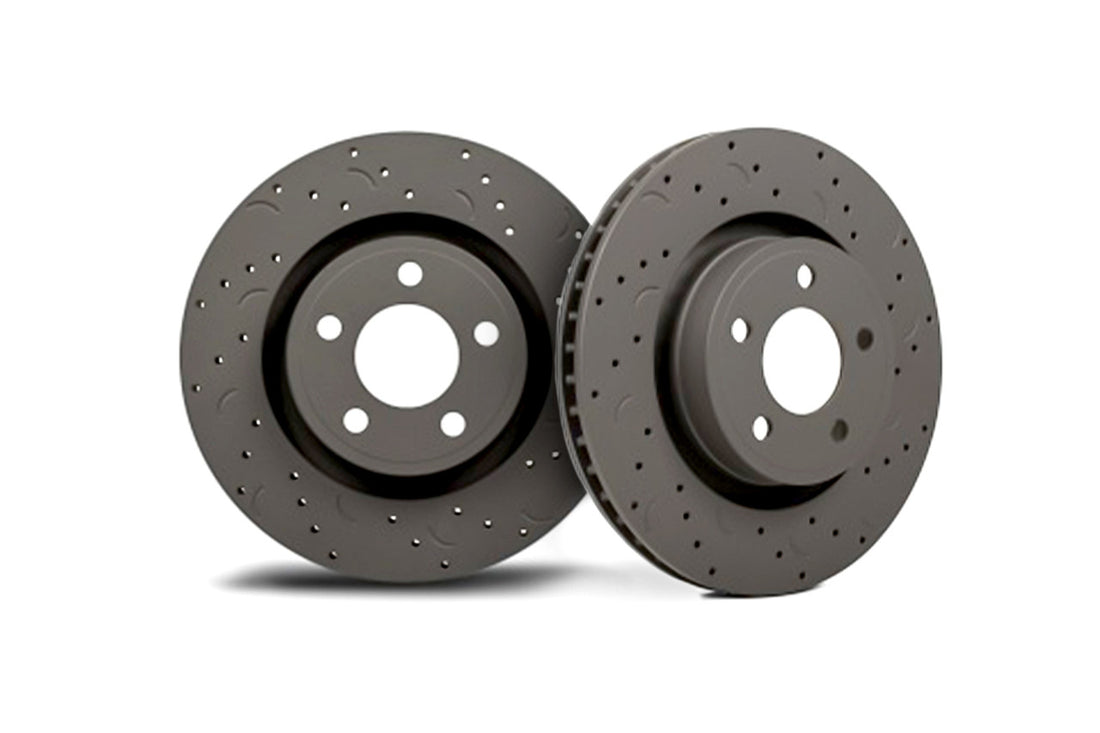 Hawk Mustang GT/EcoBoost PP Talon Drilled & Slotted Rear Brake Rotor - Pair (2015-2023)