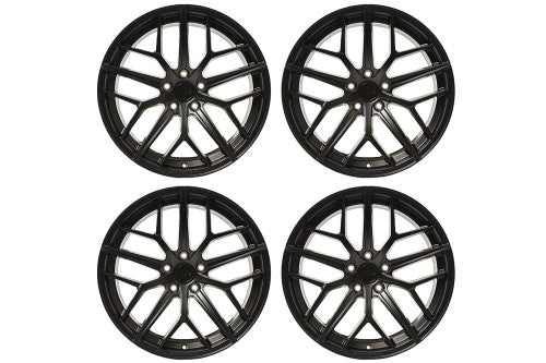 Steeda Mustang Trident Satin Black Square HPDE Wheel Package - 19x11 (2005-2026)