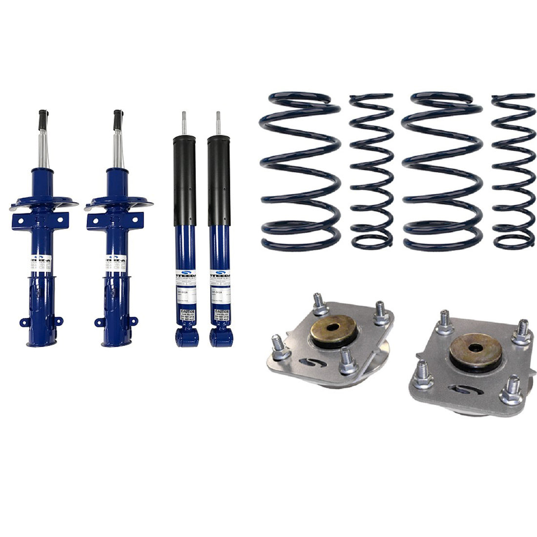 Steeda Pro-Action Mustang Sport Lowering Spring/Shock/Strut Mount Package (2005-2010)
