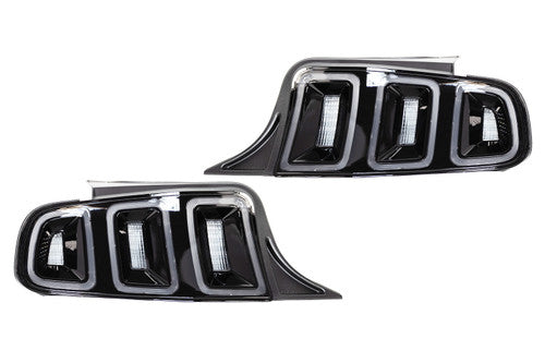 Winjet Mustang Euro Style Clear Tail Lights (2011-2014)