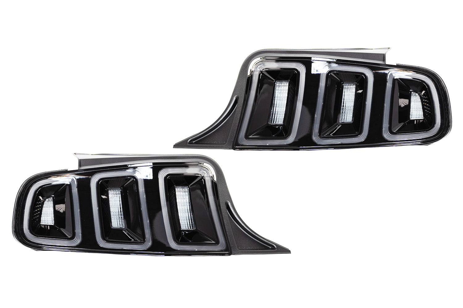Winjet Mustang Euro Style Clear Tail Lights (2011-2014)