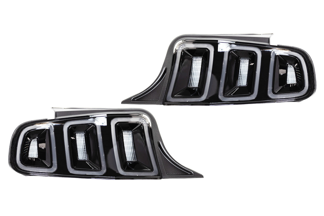 Winjet Mustang Euro Style Clear Tail Lights (2011-2014)
