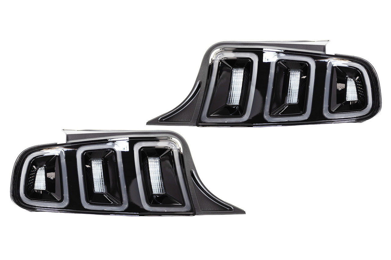 Winjet Mustang Euro Style Clear Tail Lights (2011-2014)