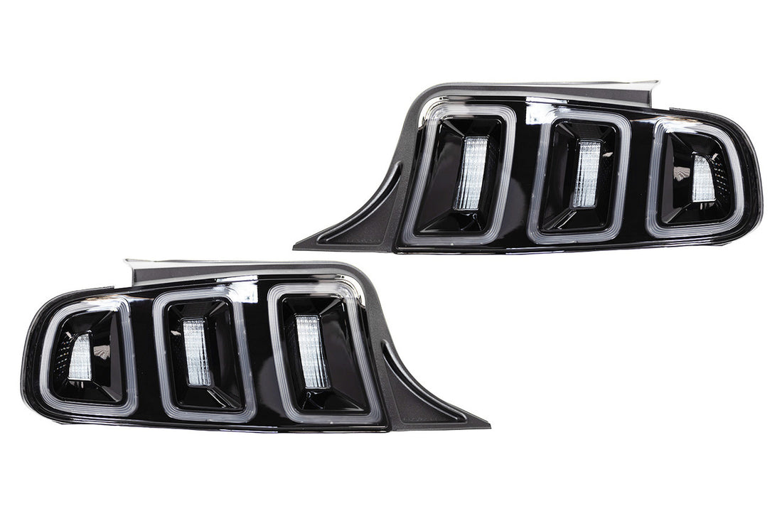 Winjet Mustang Euro Style Clear Tail Lights (2011-2014)